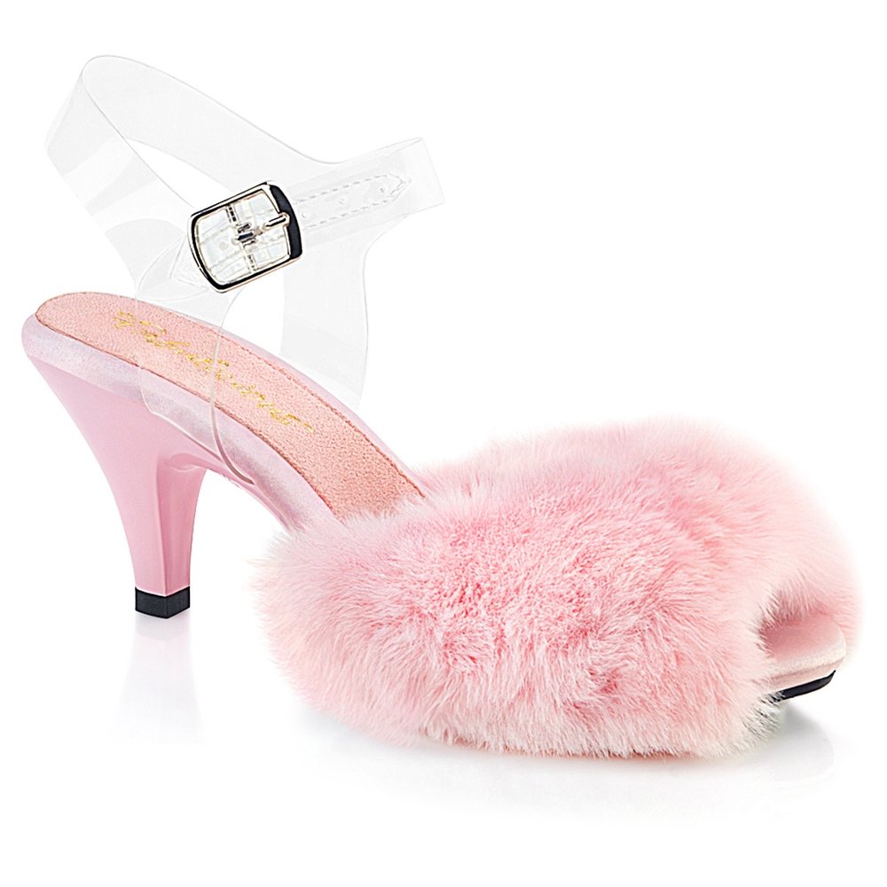 Fabulicious - BELLE308FUR Muiltjes met hak - Roze